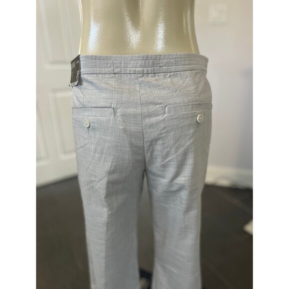 NWT J. FERRAR Men’s Big & Tall Light  Woven Pattern Pants Light Gray (S) #333 - Picture 10 of 12